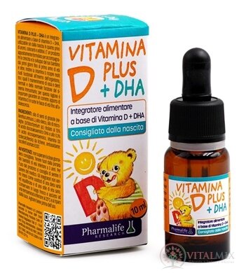 Pharmalife VITAMIN D PLUS DHA kapky 1x10 ml