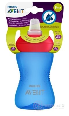 AVENT HRNEČEK s měkkým náustkem 300 ml od 9 měsíců, pro chlapce, 1x1 ks