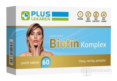 PLUS LÉKÁRNA Biotin Komplex tbl 1x60 ks