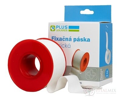 PLUS LÉKÁRNA Fixační páska klasická 2,5cm x 5m, cívka, 1x1 ks