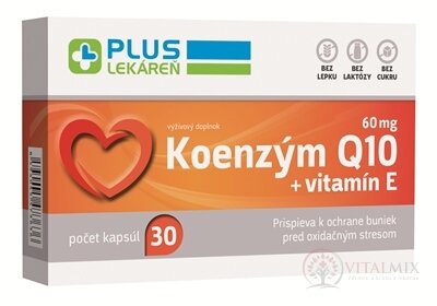 PLUS LÉKÁRNA Koenzym Q10 60 mg + E cps 1x30 ks