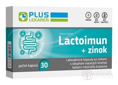 PLUS LÉKÁRNA Lactoimun + zinek cps 1x30 ks