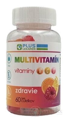 PLUS LÉKÁRNA Multivitamin želé bonbóny, ovocná příchuť 1x60 ks
