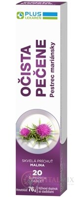 PLUS LÉKÁRNA Očista jater šumivé tbl s příchutí malina 1x20 ks