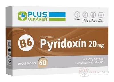 PLUS LÉKÁRNA Pyridoxin 20 mg tbl s vitamínem B6 1x60 ks