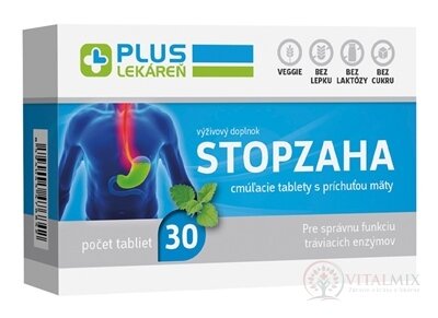 PLUS LÉKÁRNA STOPZAHA cucavé tablety s příchutí máty 1x30 ks