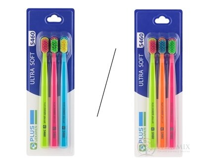 PLUS LÉKÁRNA ULTRA SOFT 5460 kit zubní kartáček (mix barev) 1x3 ks