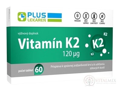 PLUS LÉKÁRNA Vitamin K2 120 μg tbl 1x60 ks