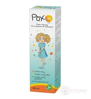PoxOUT pěna ke zmírnění příznaků planých neštovic 1x100 ml