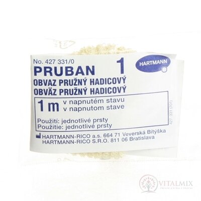 PRUBAN síťový hadicový obvaz, vel.1 jednotlivé prsty (1cmx1m) 1x1 ks