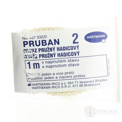PRUBAN síťový hadicový obvaz, vel.2 jeden a více prstů (1,5cmx1m) 1x1 ks