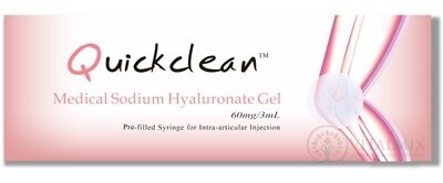 QuickClean 60 mg / 3 ml gel s hyaluronátem sodným sterilní roztok v předplněné injekční stříkačce (20 mg / 1 ml) 1x3 ml