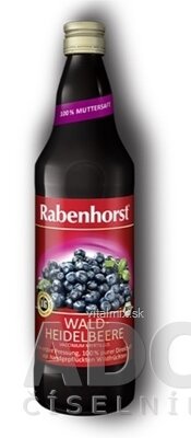 Rabenhorst Borůvková šťáva Bio 1x750 ml