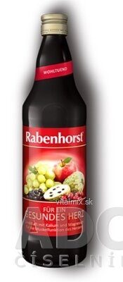 Rabenhorst VITESSE PRO ZDRAVÉ SRDCE ovocná šťáva (6 druhů) s draslíkem, hořčíkem a extraktem z hlohu 1x750 ml