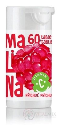 RAPETO C Vitamin 100 mg - příchuť malina tbl 1x60 ks
