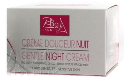 RBG Paris JEMNÝ NOČNÍ KRÉM s růžovou vodou, sensitiv 1x50 ml