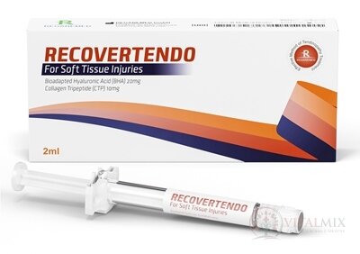 RECOVERTENDO periartikulární injekce s kyselinou hyaluronovou 20 mg a kolagen tripeptidem 10 mg, 1x2 ml