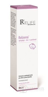 Relizema spray &amp; go - zinc + panthenol ochranný a zklidňující sprej 1x100 ml