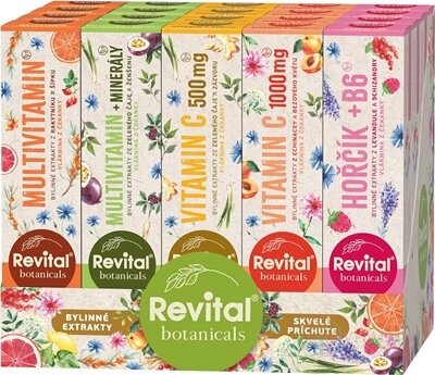 Revital Botanicals MIX BOX tbl eff s bylinnými extrakty, mix 5 produktů (5x4x20 ks), 1x1 set