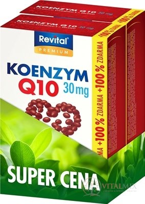 Revital KOENZYM Q10 30 mg + VITAMÍN E + SELEN Duopack cps 2x60 (120 ks), 1x1 set