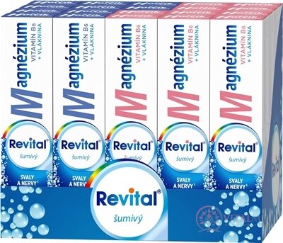 Revital Magnesium + B6 šumivý MIX BOX tbl eff (2 příchutě) (20x20 ks) 1x1 set