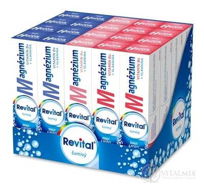 Revital Magnézium + B6 šumivý MIX BOX tbl eff (3 příchutě) (20x20 ks) (inov.2021) 1x1 set