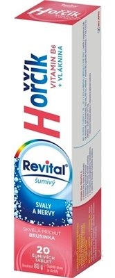 Revital Magnézium + B6 šumivý tbl eff s příchutí brusinka 1x20 ks