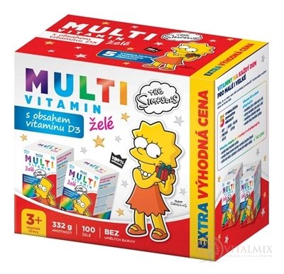 Revital MULTIVITAMIN The Simpsons želé (výhodná cena) 2x50 (100 ks)