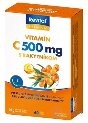 Revital PREMIUM VITAMIN C 500 mg S rakytníkem cps 1x60 ks