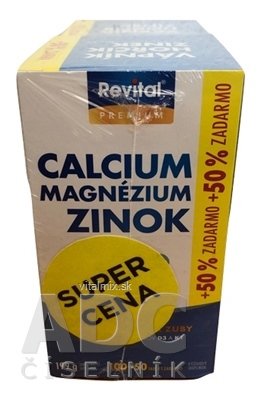 Revital VÁPNÍK - HOŘČÍK - ZINEK + VITAMÍNY D3 a K1 Duopack tbl 2x (100 + 50 zdarma) 1x1 set