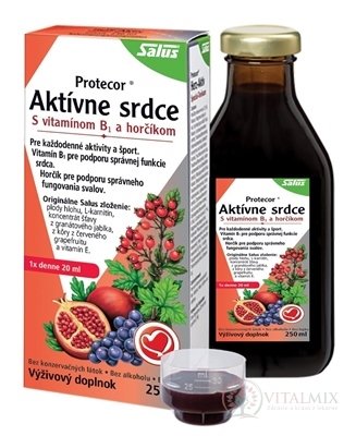 SALUS Protecor Aktivní srdce bylinné tonikum 1x250 ml