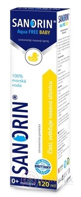 Sanorin Aqua FREE BABY (inů. 2019) izotonický nosní sprej 1x120 ml