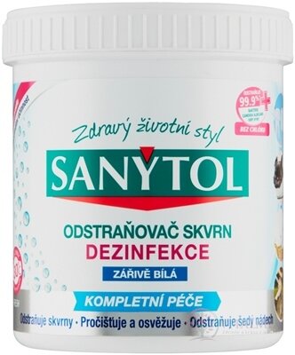 SANYTOL DEZINFEKCE ODSTRAŇOVAČ SKVN zářivě bílá 1x450 g