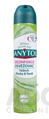 SANYTOL OSVĚŽOVAČ Vzduch sprej, mentholová vůně, 1x300 ml