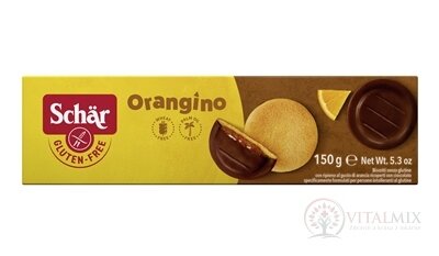 Schär ORANGINO jemné pečivo bez lepku, polomáčené v čokoládě 1x150 g