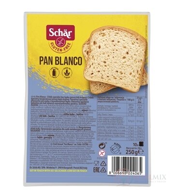 Schär PAN BLANCO chléb bez lepku, bílý, krájený 1x250 g