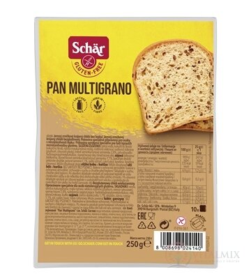 Schär PAN MULTIGRANO chléb bez lepku, zrníčkový, krájený 1x250 g