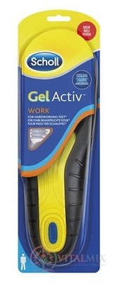 Scholl Gelové vložky do bot Work - Muži (GelActiv) 1x1 pár