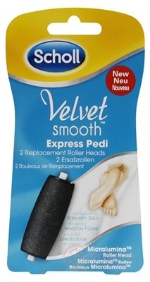Scholl VS Express pedi Náhradní hlavice na elektonická pilník na chodidla, Micralumina, 1x2 ks