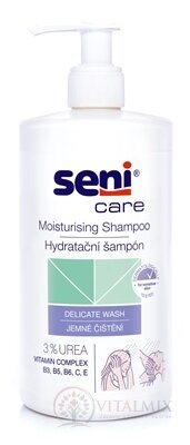 Seni Care Hydratační šampon na vlasy, 3% Urea a vitamíny, 1x500 ml