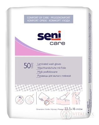 Seni Care Hygienická žínka s fólií laminovaná, 1x50 ks