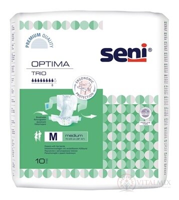 Seni OPTIMA TRIO Medium plenkové kalhotky (obvod 70-105 cm) 1x10 ks