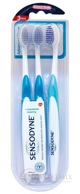 SENSODYNE Advanced Clean Triopack Extra Soft zubní kartáček 1x3 ks