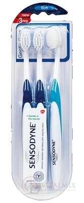 SENSODYNE Gentle Care Triopack Soft zubní kartáček 1x3 ks