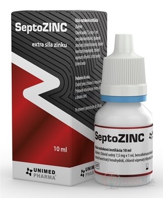 SeptoZINC oční kapky, roztok 1x10 ml