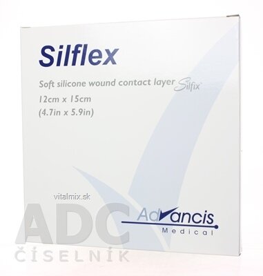 Silflex krytí na rány nepřilnavé 12x15 cm 1x10 ks