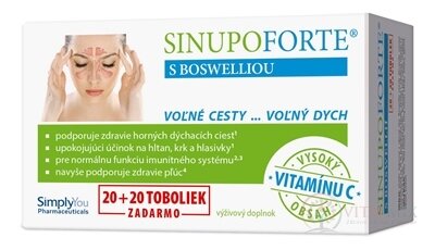 SINUPO FORTE s Boswellinu® cps (20 + 20 zdarma) 1x40 ks