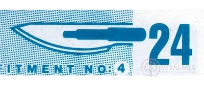 SKALPELOVÉ ČEPÍLKY SURGEON č.24 sterilní 1x100 ks