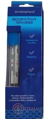 Slovakiapharm BEZORTUŤOVÝ TEPLOMĚR 1x1 ks