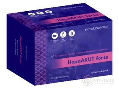 Slovakiapharm HepaAKUT forte cps 1x60 ks